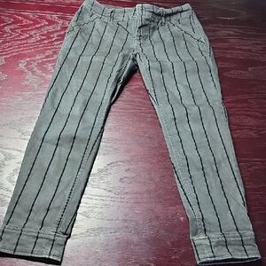 Free People Womens Gray Pinstripe Casual Pants